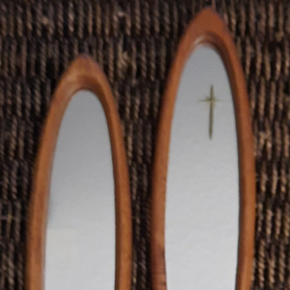 Set of 2 Vintage MCM decorator mirrors